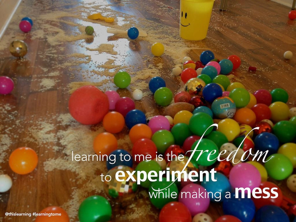 We experimented by making a mess