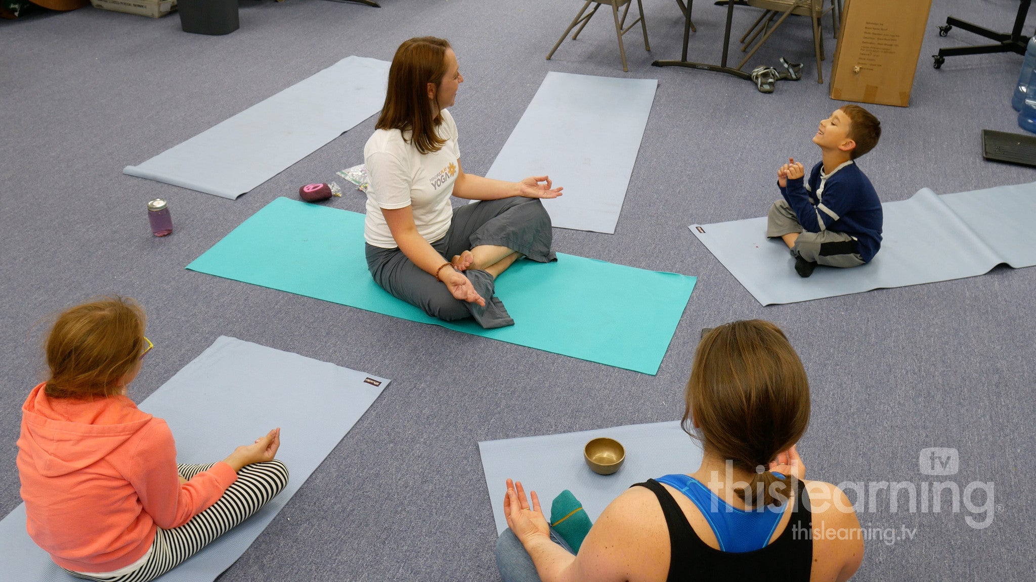 Jamie connects children to mindfulness with yoga