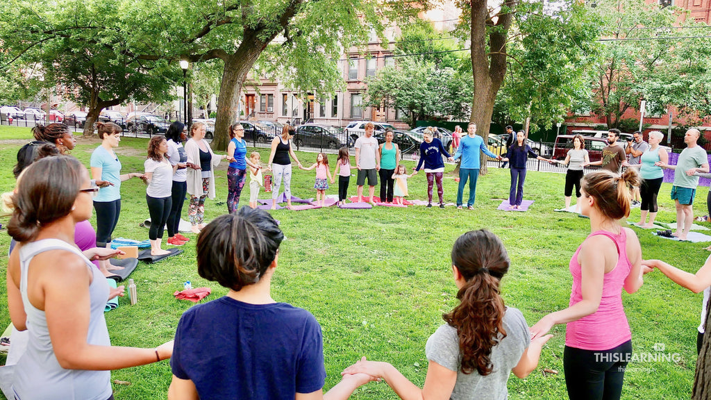 Families & Friends Do Yoga After Tuesdays Together