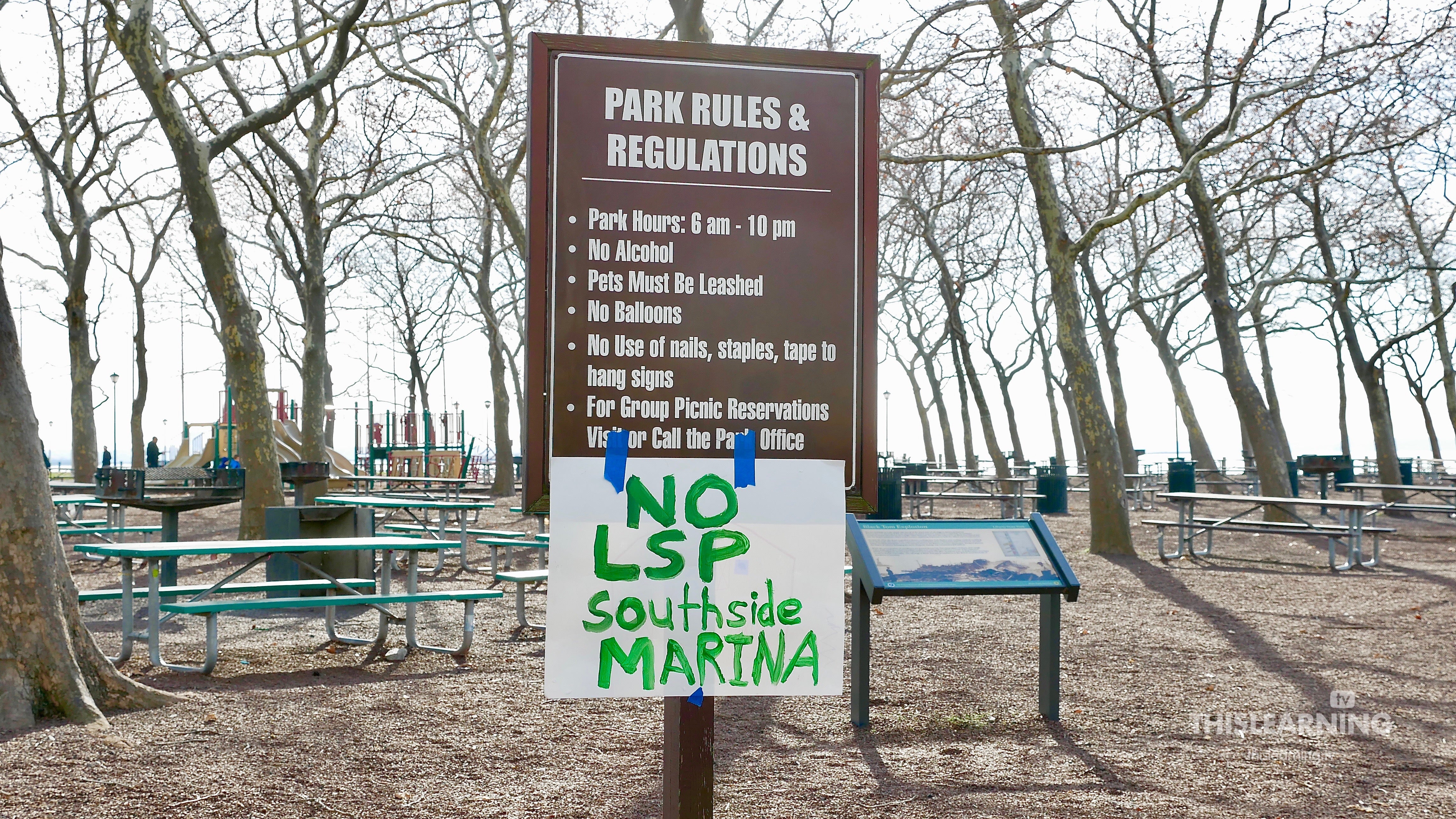 No Southside Marina at Liberty State Park