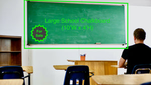 Large (10'W x 4'H) School Chalkboard For Sale